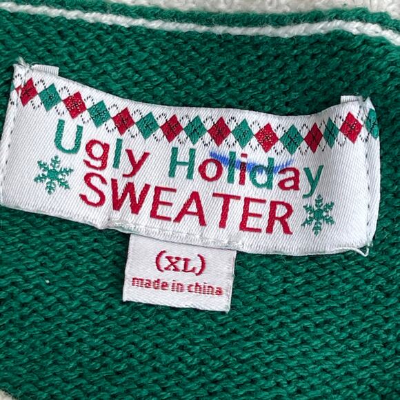 Ugly Holiday Sweater Dad-core Elf Yourself Ugly Christmas Sweater Size XL - Picture 3 of 4